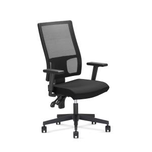 Krzesło biurowe obrotowe Taktik Mesh Black z mechanizmem ACTIVE-1