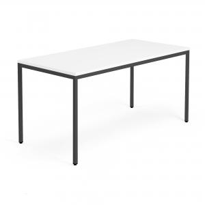 Stół MODULUS 1600x800 mm czarna rama, biały