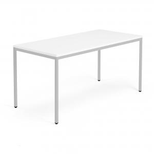Stół MODULUS 1600x800 mm srebrna rama, biały