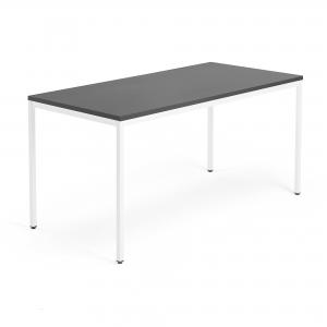 Stół MODULUS 1600x800 mm biała rama, czarny